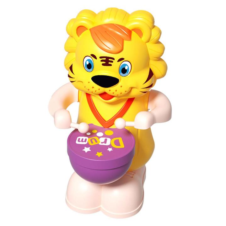Electric Toy Move Posture 2022 Electric Tiger Playing Drum Interactive Toy