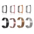Same Color Case + Strap For Huami Amazfit bip u pro Strap Amazfit GTS 2 , Amazfit GTS 3 , GTS 2e , Amazfit GTS 2 mini , Amazfit BIP U ,BIP lite , pop pro, Staineless Magnetic Loop metal Strap Full Covered Plated GTS 2 , GTS 3 Case. 