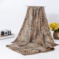 Tudung Satin Leopard Printed Shawl Size 90*90 CM. 