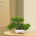 Artificial Bonsai Tree Potted Japanese Tree for Shelf Office Bathroom. 