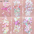 New Monja 6Color Chameleon Nail Art Holographic equin Glitter Flake UV Gel Polih Heart tar elf-adheive parkle DIY Decor. 