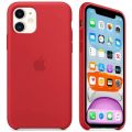 Original Iphone 11 Silicone Cover Soft-Touch Finish Back Protective Case For iPhone 11 Red. 