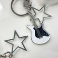 Harajuku Y2k Guitar Love Heart Star Key Chain for Women Sweet Cool Trend Pendant STARLITE. 