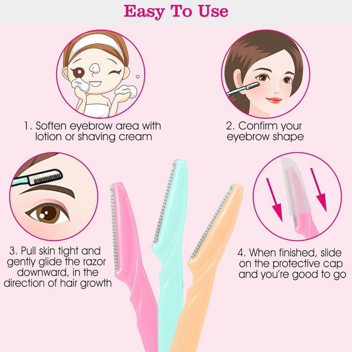Eyebrow%20Razor,%20Multi-Purpose%20Exfoliating%20Dermaplaning%20Tool%20for%20Women%20and%20Men,%20Easy%20to%20Use,%20Pack%20of%203%20Tinkle%20Eyebrow%20Razor,%20Facial%20Hair%20Remover%20Eyebrow%20Trimmer,%20Sharp%20Mini%20Makeup%20Shaper%60%20-%20Image%203