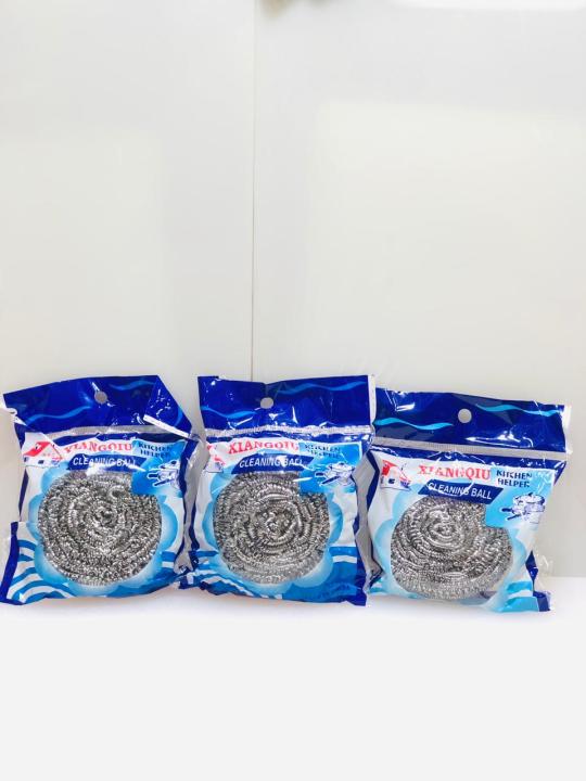 Steel%20Wool%20/%20Pack%20of%206%20(Large)%20Stainless%20Steel%20Wool%20/%20Stainless%20Steel%20Dish%20Washer%20Wool%20/%20Scourer%20-%20Image%204