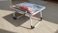 Kids Foldable Study Table – Cartoon & Alphabet Print | Portable Laptop & Reading Desk for Children. 