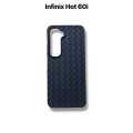 Infinix Hot 60i 4G Back Cover Soft Leather Texture Woven Design Camera Protection Phone Case for Infinix Hot 60i 4G. 