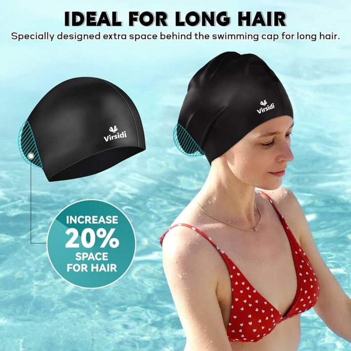 Silicone%20Swimming%20Cap%20%E2%80%93%20Waterproof%20Swim%20Hat%20with%20Ear%20Protection%20for%20Kids,%20Men%20&%20Women%20(Long%20Hair%20Friendly)%20-%20Image%202