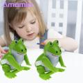 Amamia Clockwork Spring Frog Toy Smooth Kids Adults Backflip Frog Toy. 