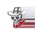 New Halloween Vampire Cowboy Skull Ornament Beads Charms For Original Pandora Bracelet Charm 925 Demon for Women Jewelry. 