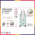Brava Spring Slicer, Safe Slice Mandoline for Vegetables, Meal Prep & More with Thickness Adjuster, Multicolor. 
