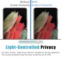 Samsung Galaxy S21 Plus Ultra 3D Curved Privacy Protective Tempered Glass Film / 9H Hardness Full Coverage Anti Spy Peep Tempered Glass Screen Protector. 