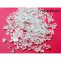 Crushed Glass for Resin Art - Transparent Fire Glass For Resin Clocks and Epoxy Resin Plaques. 