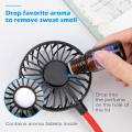 Hanging Neck Fan, Mini USB Rechargeable Dual Window Personal Fan Portable with Perfume Tank for Indoor Outdoor Traveling. 