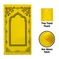 Pack of 2 Travel Prayer Mat with Free Pouch Jayenamaz, Prayer Mat, Prayer Rug, Durable and Portable for Travel. 