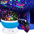Moon Lamp | Starry Sky Dream Rotating Projection Night Light for Kids Room. 
