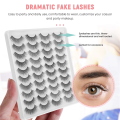 20 Pairs 3D Chemical Fiber Lashes Natural False Eyelashes Dramatic Volume Fake Lashes Makeup Extension Eyelashes. 