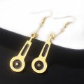 Anime JoJo Bizarre Adventure Earrings JOJO Bruno Bucciarati Zipper Cosplay Earrings For Women Men Cherry Stud Ear Jewelry Gift. 