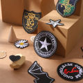 Embroidery Applique Paste Embroidered Cute Cartoon Large Patch Fabric Hand Sewing Sticky Hole Pattern On Clothes Sewing. 