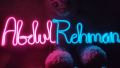 Gift for Him & Her - Couple Name Neon Sign Customized Gift - 10 Letter and Adapter -Best for Photography & studio lightning. 