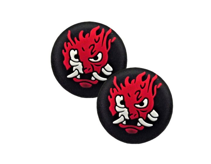 2 x Cyberpunk Style Thumb Stick Cover Grip Caps For Sony PS5 PS4 Controller Joystick