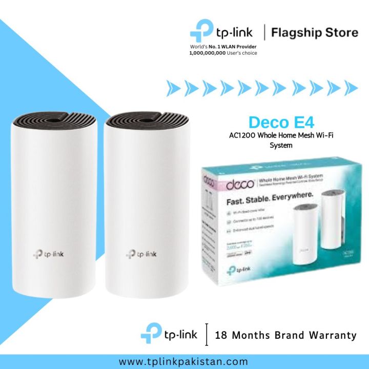 TP-Link%20Wi-Fi%20Deco%20E4%20(%201%20Pack%20/%202%20Pack%20/%203%20Pack%20)%20AC1200%20Dual%20Band%20Whole%20Home%20Mesh%20Wi-Fi%20System%20-%2018%20Months%20Brand%20Warranty%20-%20Image%204