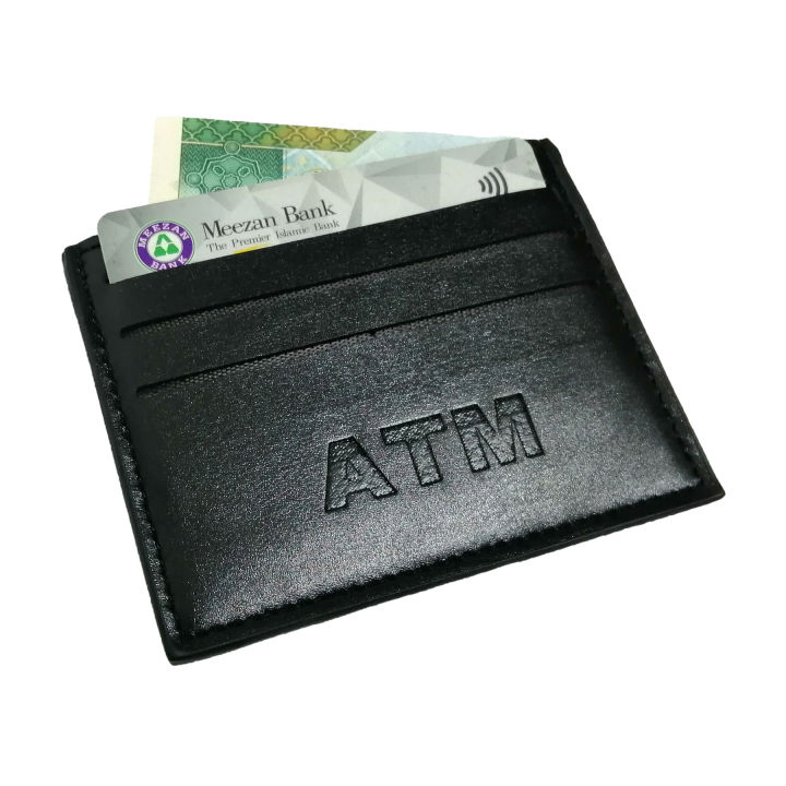 Men Pu Leather Short ATM Card Holders Cary Cash Smartly Mini Pocket Size ID Card Wallet with Button Closure in Black and Brown Colors