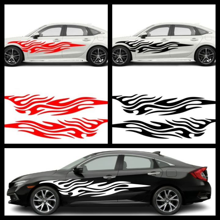 Car Stickers Side Door Awesome Pattern - Both Sides