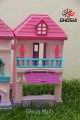 Big Doll House With Furniture For Girls Pink & Purple Color-20832. 