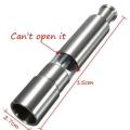 1 Pc Salt and Pepper Grinder, Stainless Steel Push Button Grinder Modern Design Thumb Grinder, for Black Pepper, Sea Salt and Himalayan Salt, Spice and Salt (Silver). 