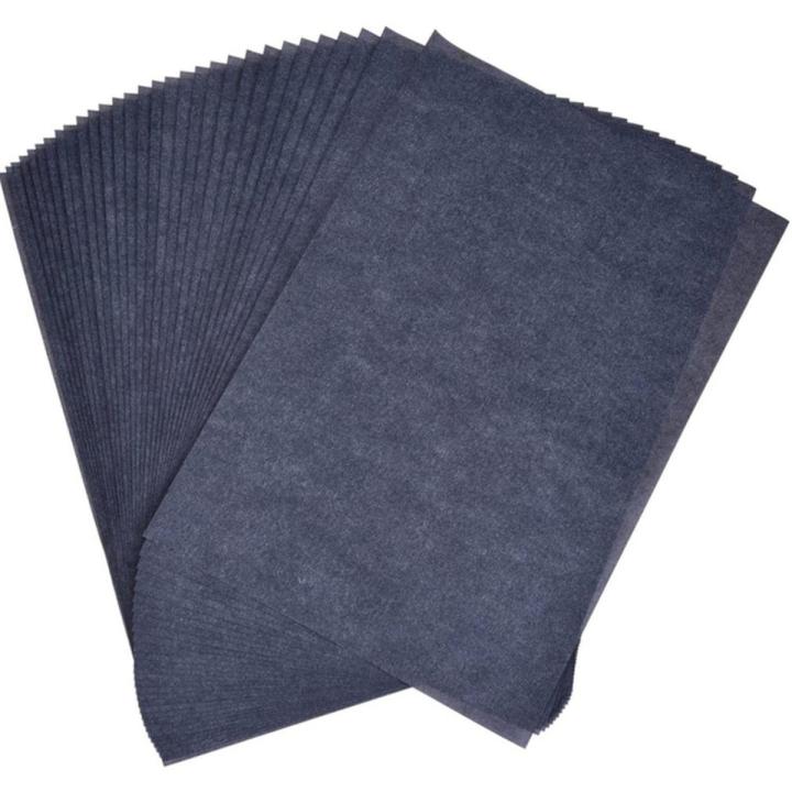 【NEW】 50 Sheets A4 Carbon Paper Reusable Image Transfer Paper Pattern Letters Erasable Tracing Paper Stationery Finance Copy Paper