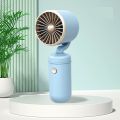 Small Portable Fan Efficient Desktop Lightweight Mini Fan Pink Rechargeable Fan for Outdoor Office Dormitory Household. 