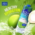 Aqua Coconut Water 100 % Pure Coco Water for Good Health and Hydration Aqua Coconut Water Sweet Taste Summer Special Coco Water 1 Liter. 