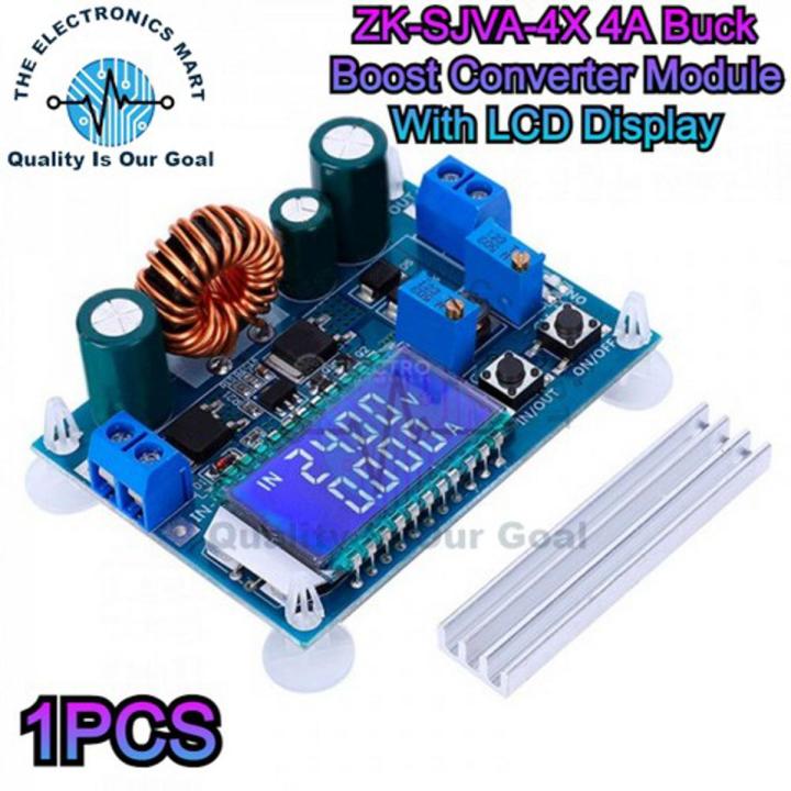 ZK-SJVA-4X 4A Buck Boost Converter Module With LCD Display In Pakistan