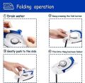 Portable Steam Iron, Mini Travel Iron Handheld Iron for Clothes, with Non Stick Sole Plate, Folding Flat Travel Steam Iron for Ironing Clothes, Temperature Control, Small Size for Home Travel. 