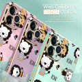 Jizetin (Free Lanyard) for OPPO A73 2020 / OPPO F17  Back Cover Cute Lion Luxury 6D Plating Case Side Pattern Soft Silicone Square Mobile Phone Cases. 