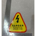 High Voltage Hazard Be careful there is electricity Warning Labels Electrical Shock Hazard Danger Notice Safety Sticker. 