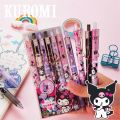 Kuromi Ball Pen Metal Pendant Press Gel Sanrio 0.5mm Black Water-Based Student Exam Signature Stationery Wholesale Exchange Gifts. 