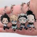 Anime Black Clover Keychain Asta Yami Luck Voltia Cartoon Accessories Key Chain Backpack Pendant Cartoon Prop Badge. 