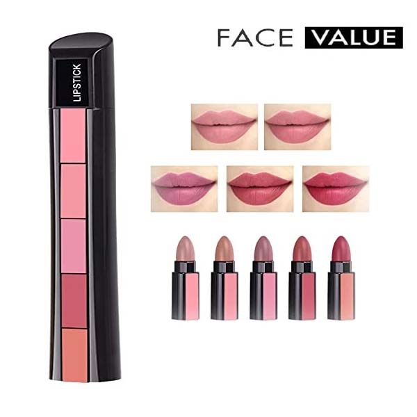5 In 1 Lipstick Velvet Lip Gloss Waterproof Long Lasting lite Lip Stick