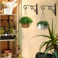 Plant Hangers Outdoor Indoor, Rust-Proof Coated Metal Hanging Basket Hook, Decorative Wall Plant Hooks for Hanging Plants Flowers Lanterns Bird Feeders. 