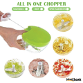 3 in 1 Vegetable Cutter Machine,Multifunctional Kitchen Gadgets Cutting Machine,Kitchen Food chopper Machine onion chopper Hand Pull Speedy Chopper Turbo Cutter Nicer Dicer Plus Garlic Press Multifunctional High Quality ABS Vegetable & Fruit Slicer - Prec. 