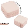 Mini Jewelry Box Leather Jewellery Ring Organizer Case Storage Gift Box Girls Women. 