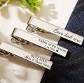 Custom Tie Clip for Men Stainless Steel Man Suit Tie Jewelry Personalise Engraving Name Initials Tie Clip Wedding Groomsmen Gift. 