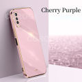 For Vivo Y12A Back Cover Fashion Shiny Plating Square Bumper Camera Protection Case Soft Silicone Shockproof Protective Mobile Phone Cases. 