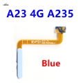 For Samsung Galaxy A23 4G A235 A235F 5G A236 A236B Home Button Fingerprint Sensor Flex With Power Key Button Flex Cable. 