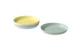 IKEA KALAS Plastic Plate Set, Mixed Colours, Set, Pack of 6 Multicolor Plates. 