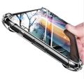 Infinix Hot 10i Transparent Silicone/Transparent TPU Anti-Fall Case - Mobile Cover. 