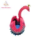 3D Origami Paper Swan Pen Holder. 
