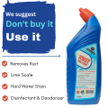 Essential’s High Quality Fast Acting Toilet Cleaning Solution, Bowl Cleaning and Stain Removing Liquid, Effectively Removes Rust, Lime Scale and Hard Water Scale 750 ml. 